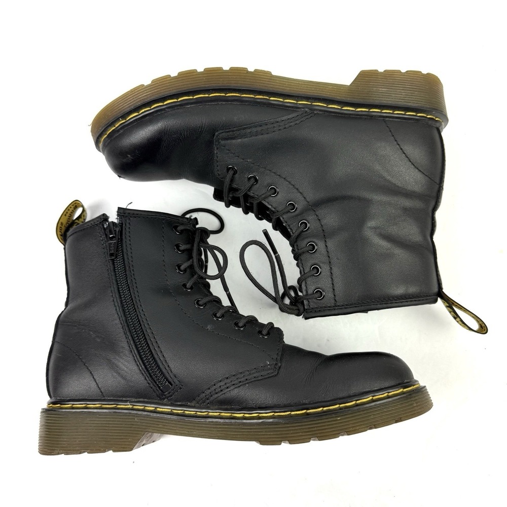 Doc Martens Combat Boots 36 Womens Black Leather‎ Lace Up 8 Eyelet Bootie